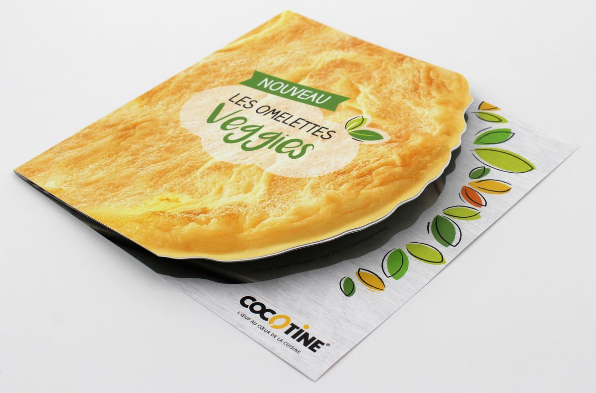 Brochure piquée Omelettres Veggies Groupe d'aucy - Cloître Imprimeur