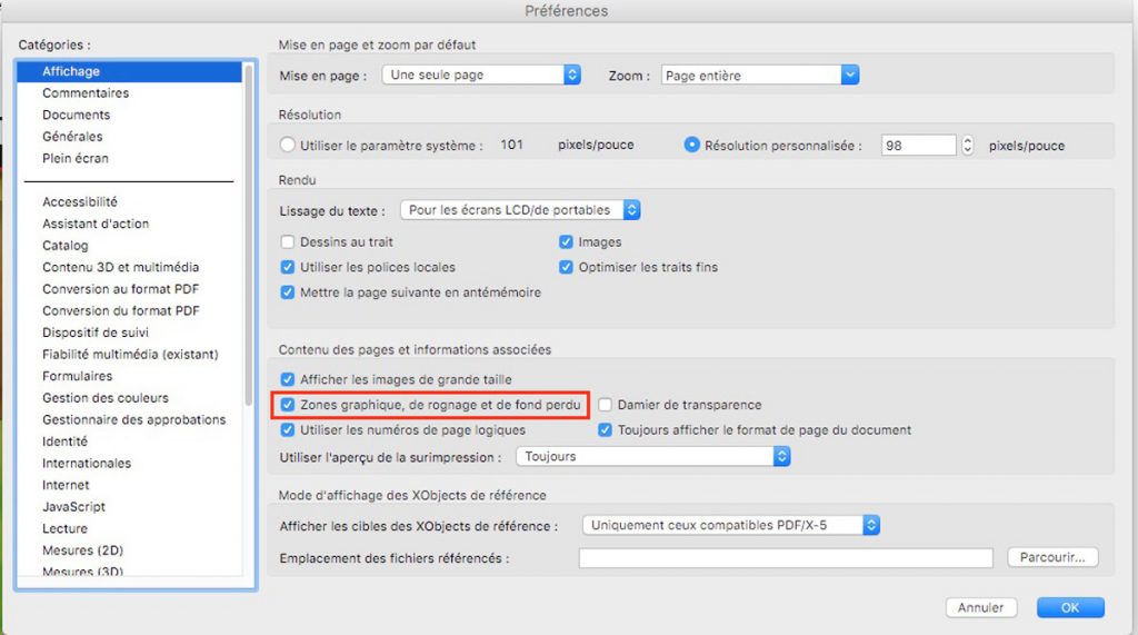 Paramétrage fond perdu sur Abode Reader - Blog Cloître Imprimeur
