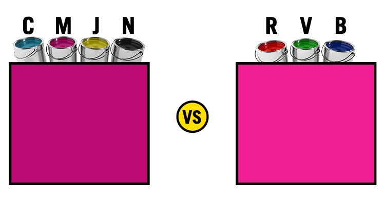 Différences CMJN VS RVB