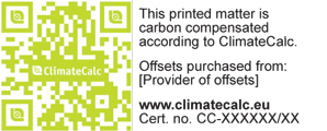 Certificat climatcalc, empreinte carbonne !  